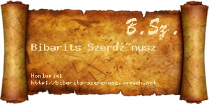 Bibarits Szerénusz névjegykártya